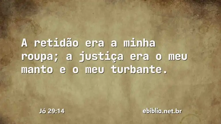 Jó 29:14