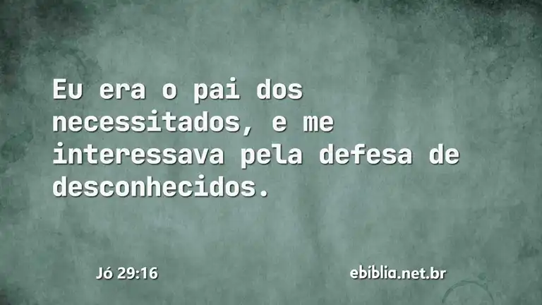 Jó 29:16