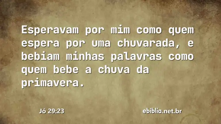 Jó 29:23