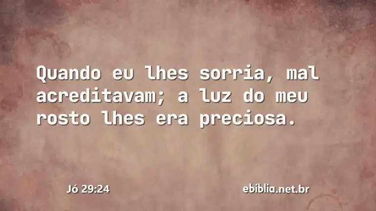 Jó 29:24