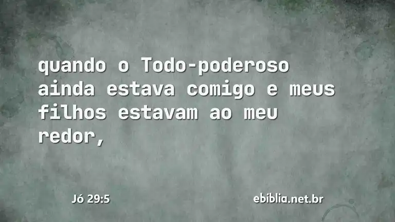 Jó 29:5