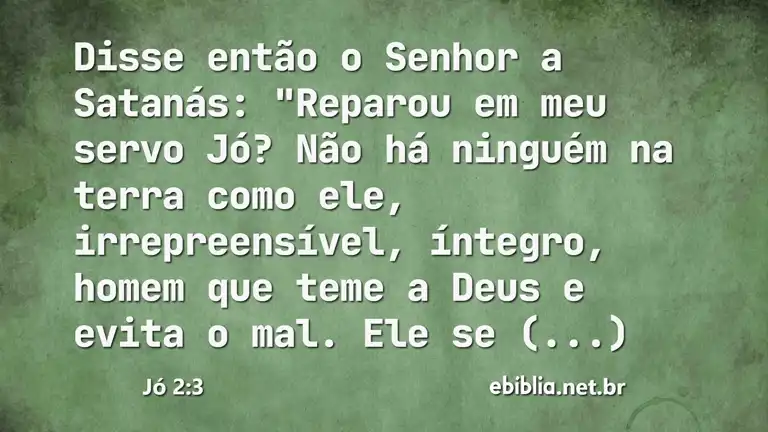 Jó 2:3