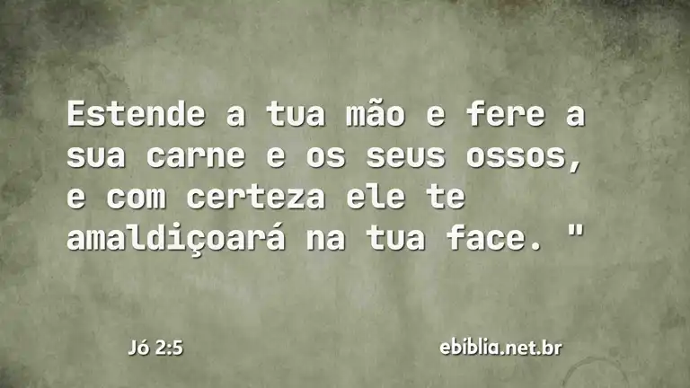 Jó 2:5