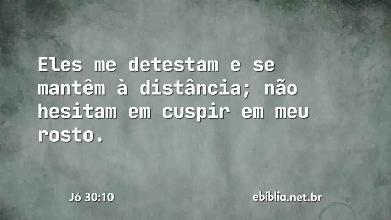 Jó 30:10