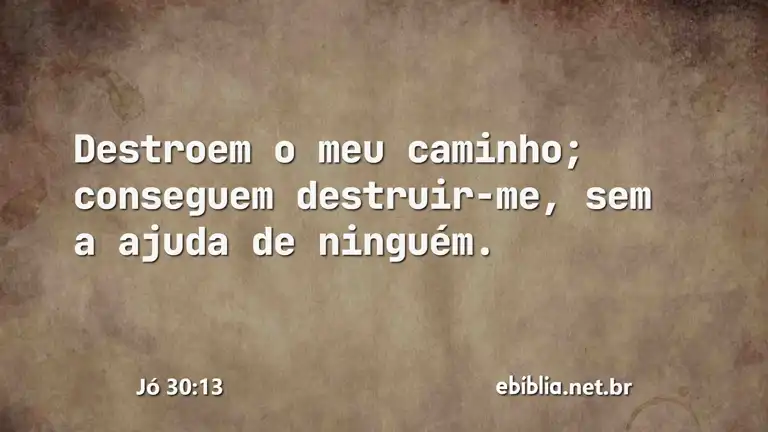 Jó 30:13