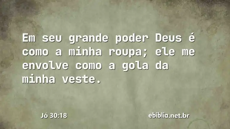 Jó 30:18