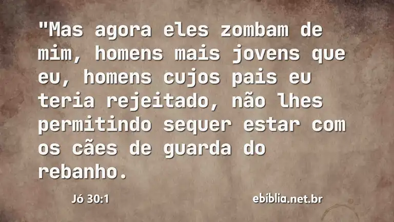 Jó 30:1