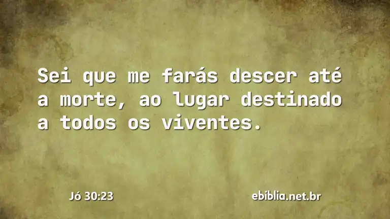 Jó 30:23