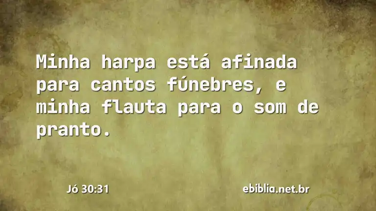 Jó 30:31