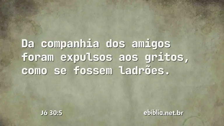 Jó 30:5