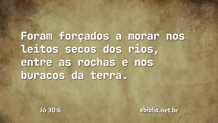 Jó 30:6