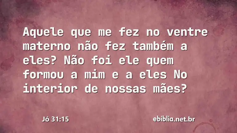 Jó 31:15