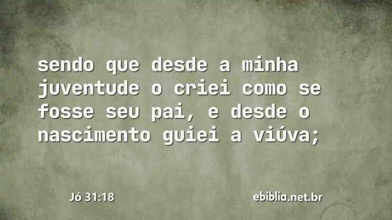 Jó 31:18