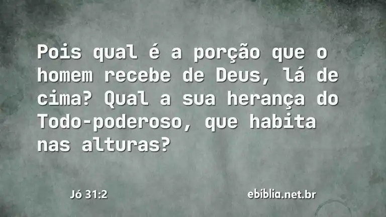 Jó 31:2