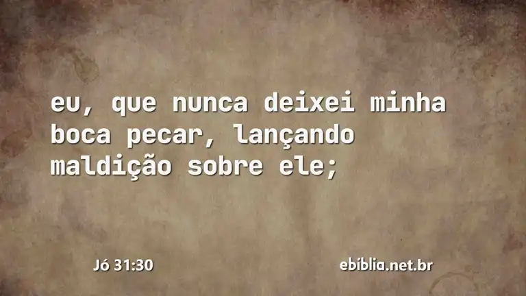 Jó 31:30