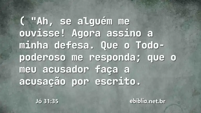 Jó 31:35