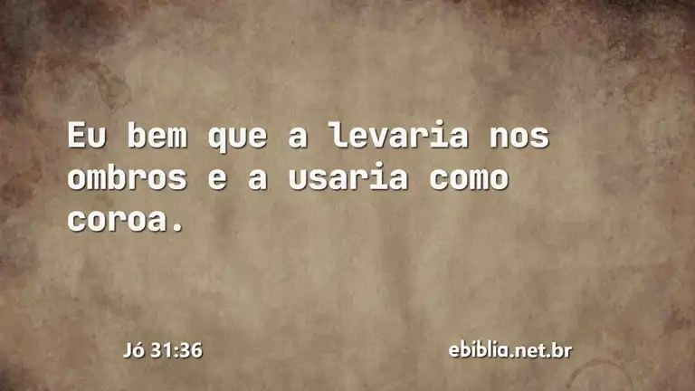 Jó 31:36