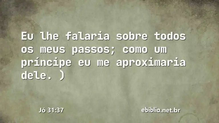 Jó 31:37