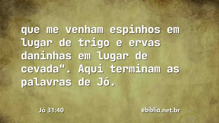 Jó 31:40