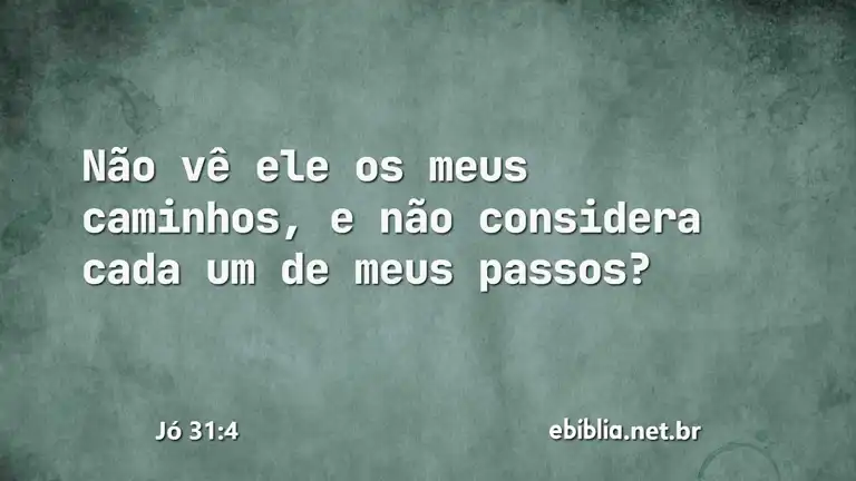 Jó 31:4