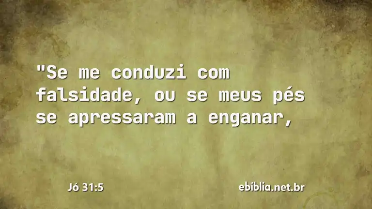 Jó 31:5