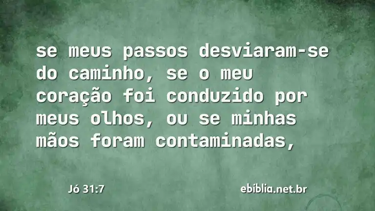 Jó 31:7