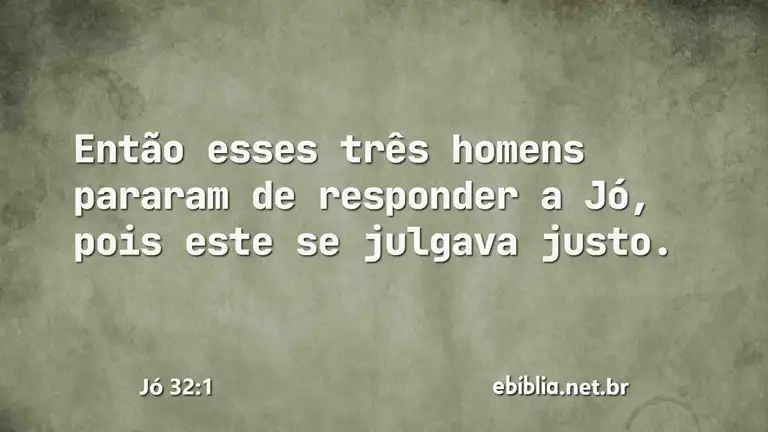 Jó 32:1