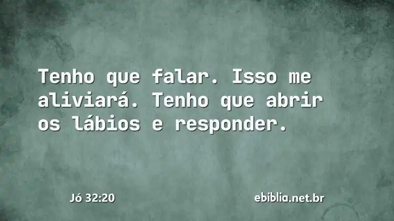 Jó 32:20