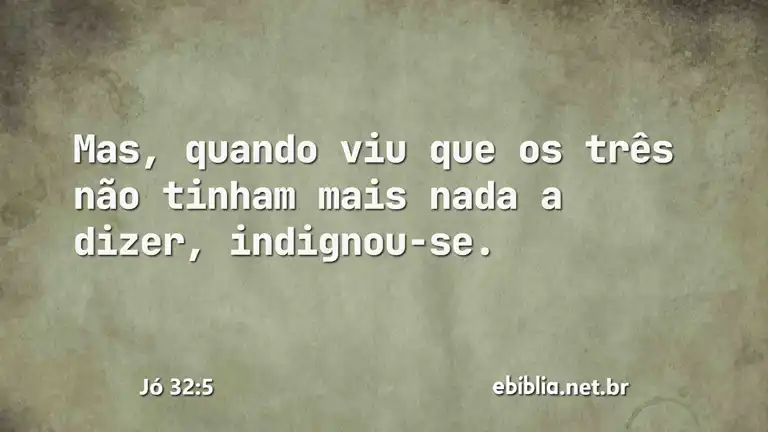 Jó 32:5