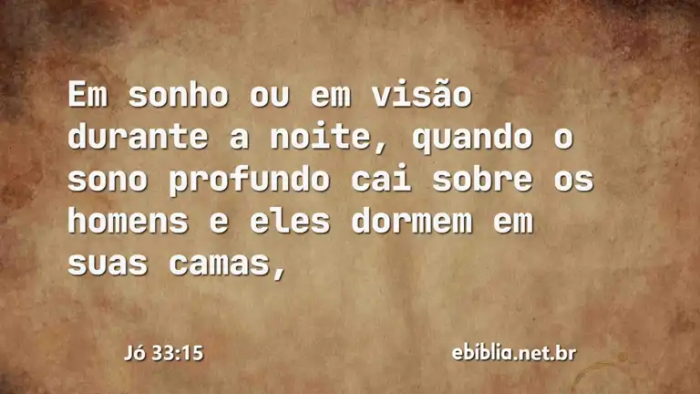 Jó 33:15