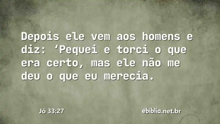 Jó 33:27