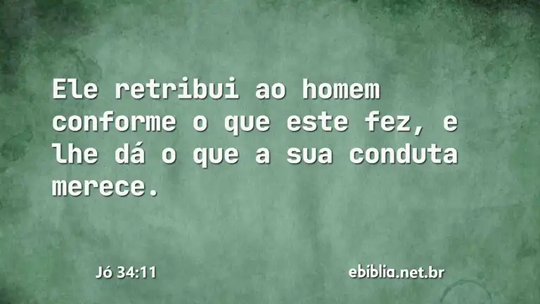 Jó 34:11