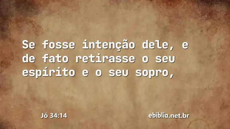 Jó 34:14