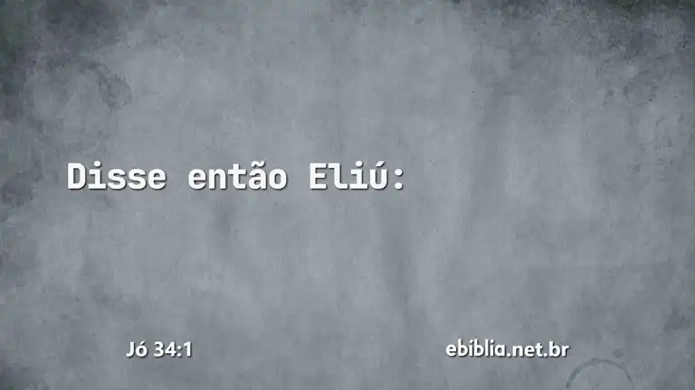 Jó 34:1