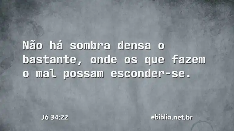 Jó 34:22