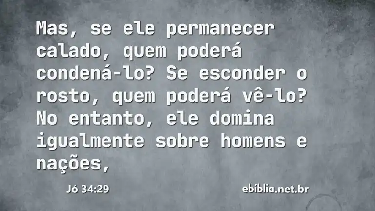 Jó 34:29