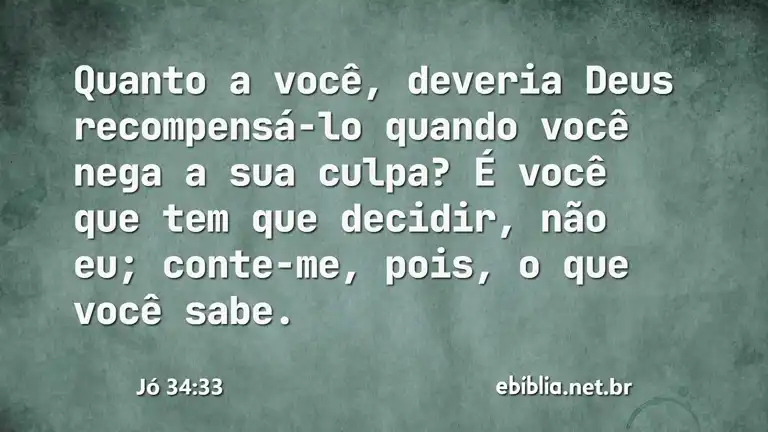 Jó 34:33