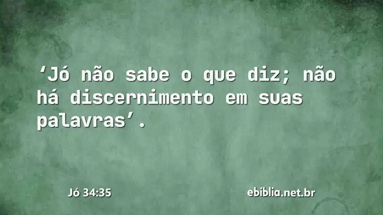 Jó 34:35