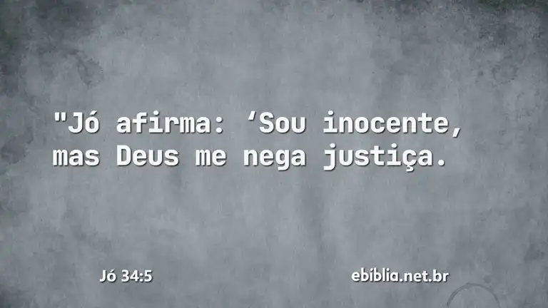 Jó 34:5