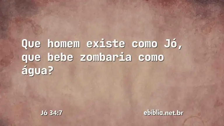 Jó 34:7