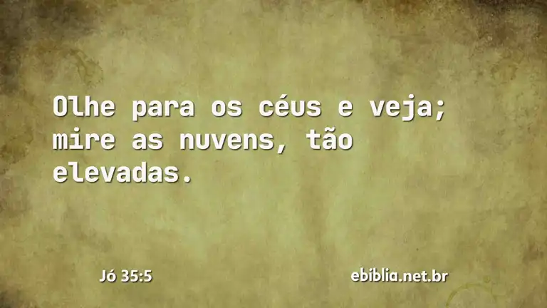 Jó 35:5