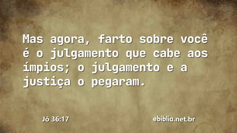 Jó 36:17