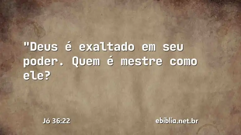 Jó 36:22