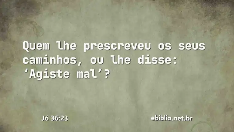 Jó 36:23