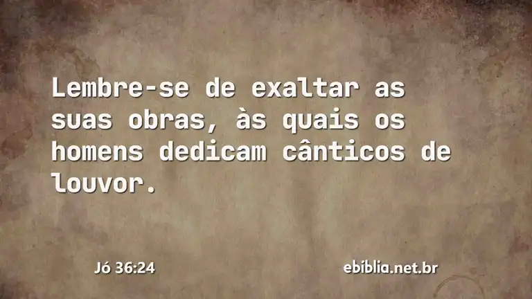 Jó 36:24