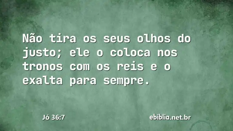 Jó 36:7