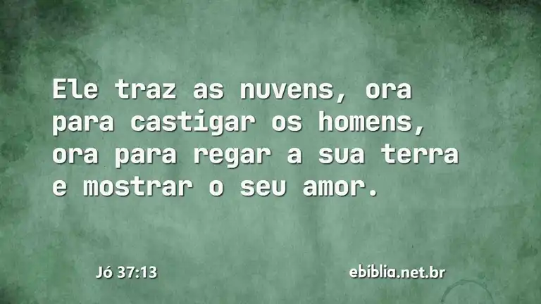 Jó 37:13