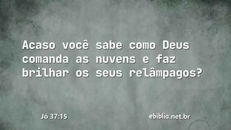 Jó 37:15