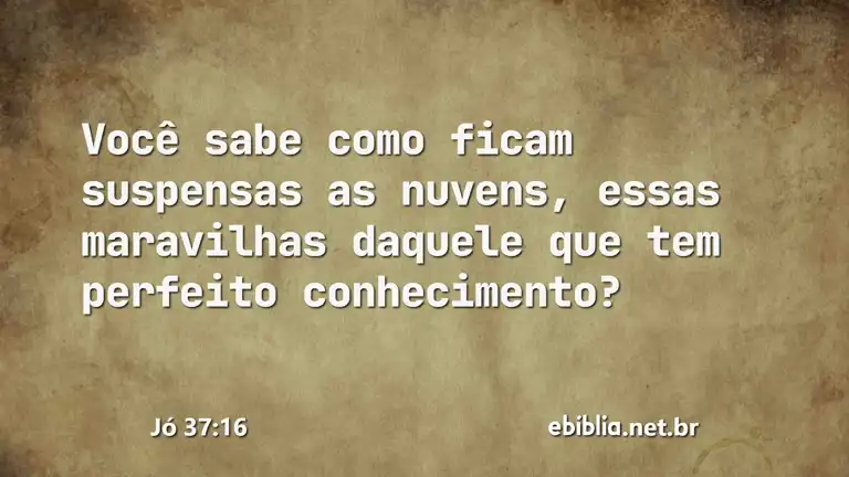 Jó 37:16