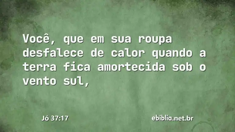 Jó 37:17